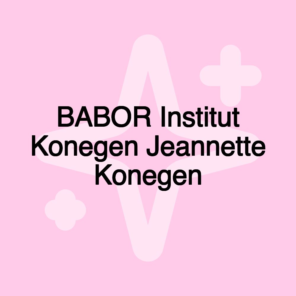 BABOR Institut Konegen Jeannette Konegen