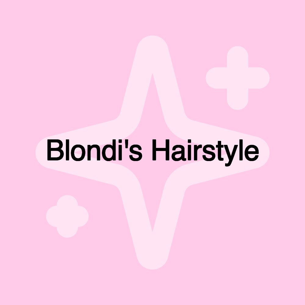 Blondi's Hairstyle