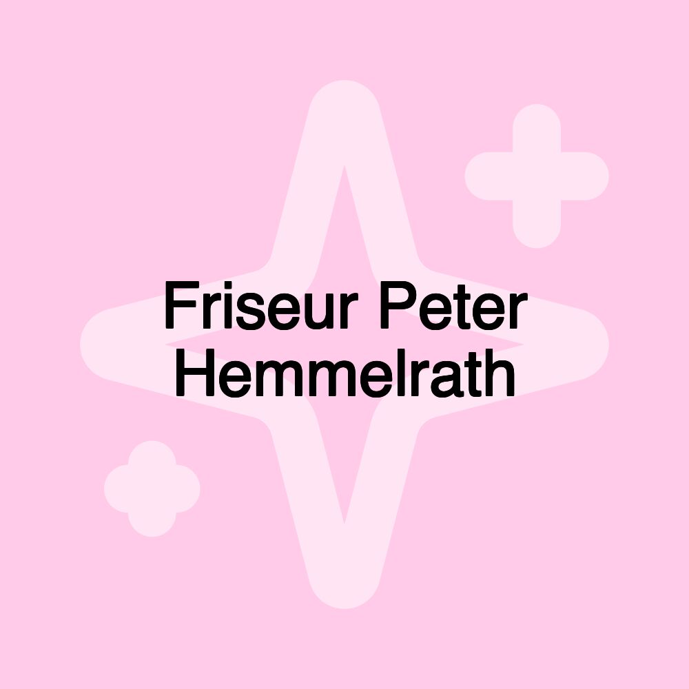 Friseur Peter Hemmelrath