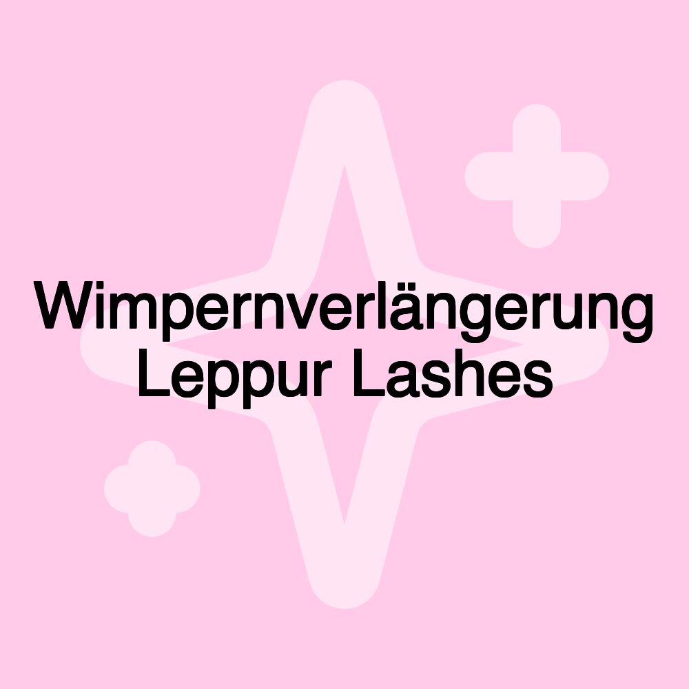 Wimpernverlängerung Leppur Lashes