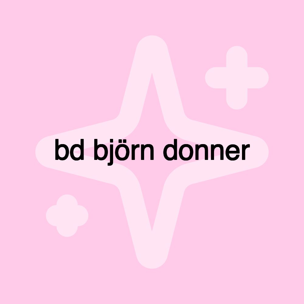 bd björn donner