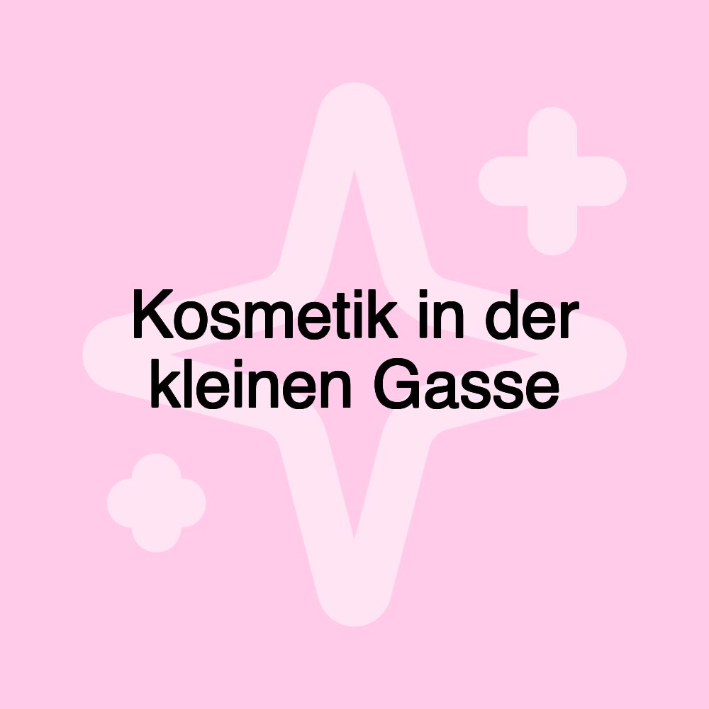 Kosmetik in der kleinen Gasse