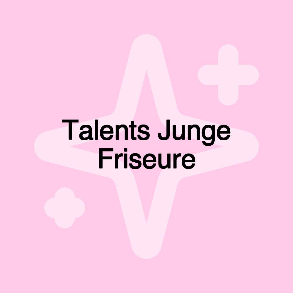 Talents Junge Friseure