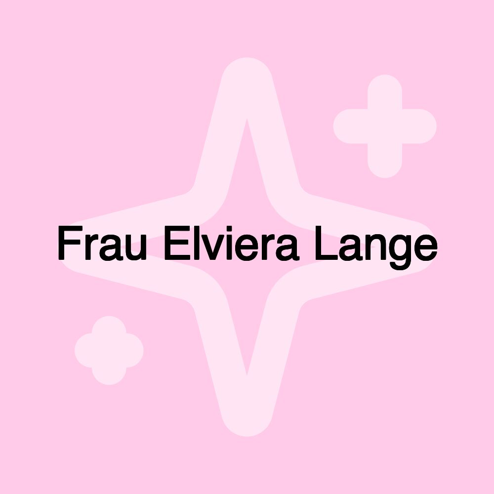 Frau Elviera Lange