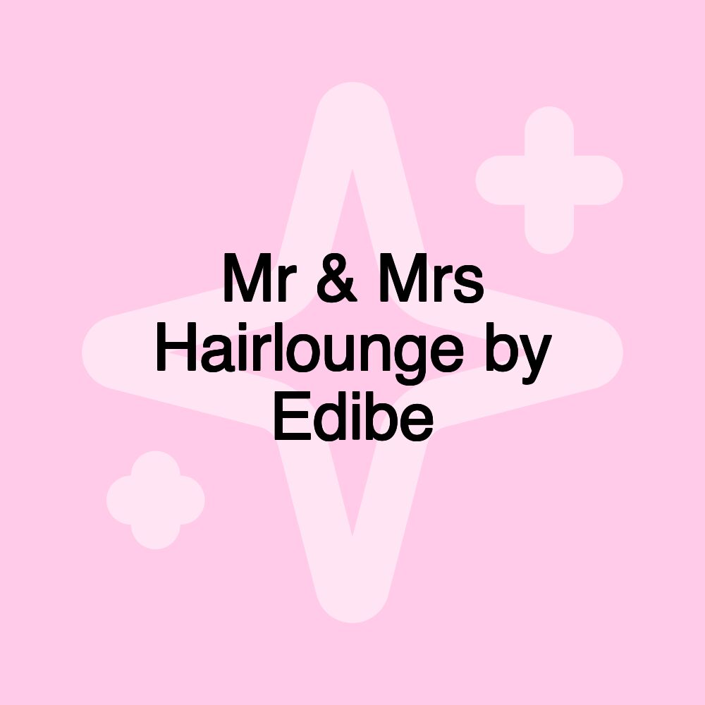 Mr & Mrs Hairlounge by Edibe