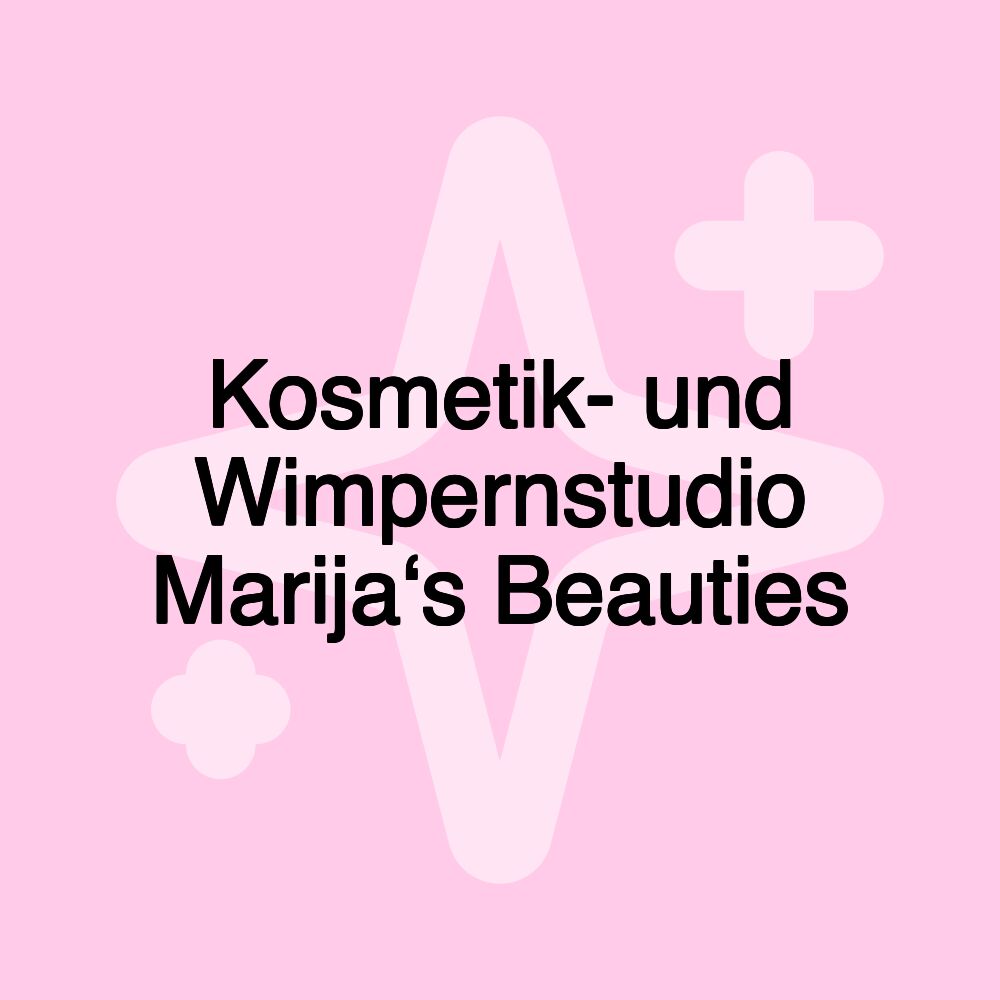 Kosmetik- und Wimpernstudio Marija‘s Beauties