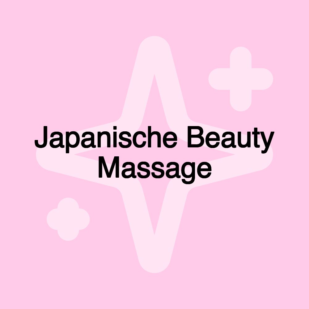 Japanische Beauty Massage