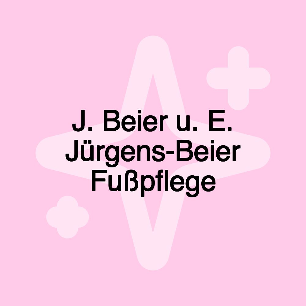 J. Beier u. E. Jürgens-Beier Fußpflege