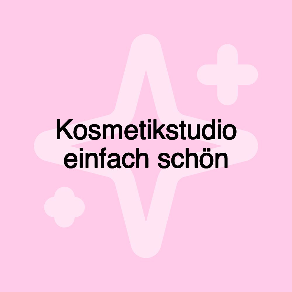 Kosmetikstudio einfach schön