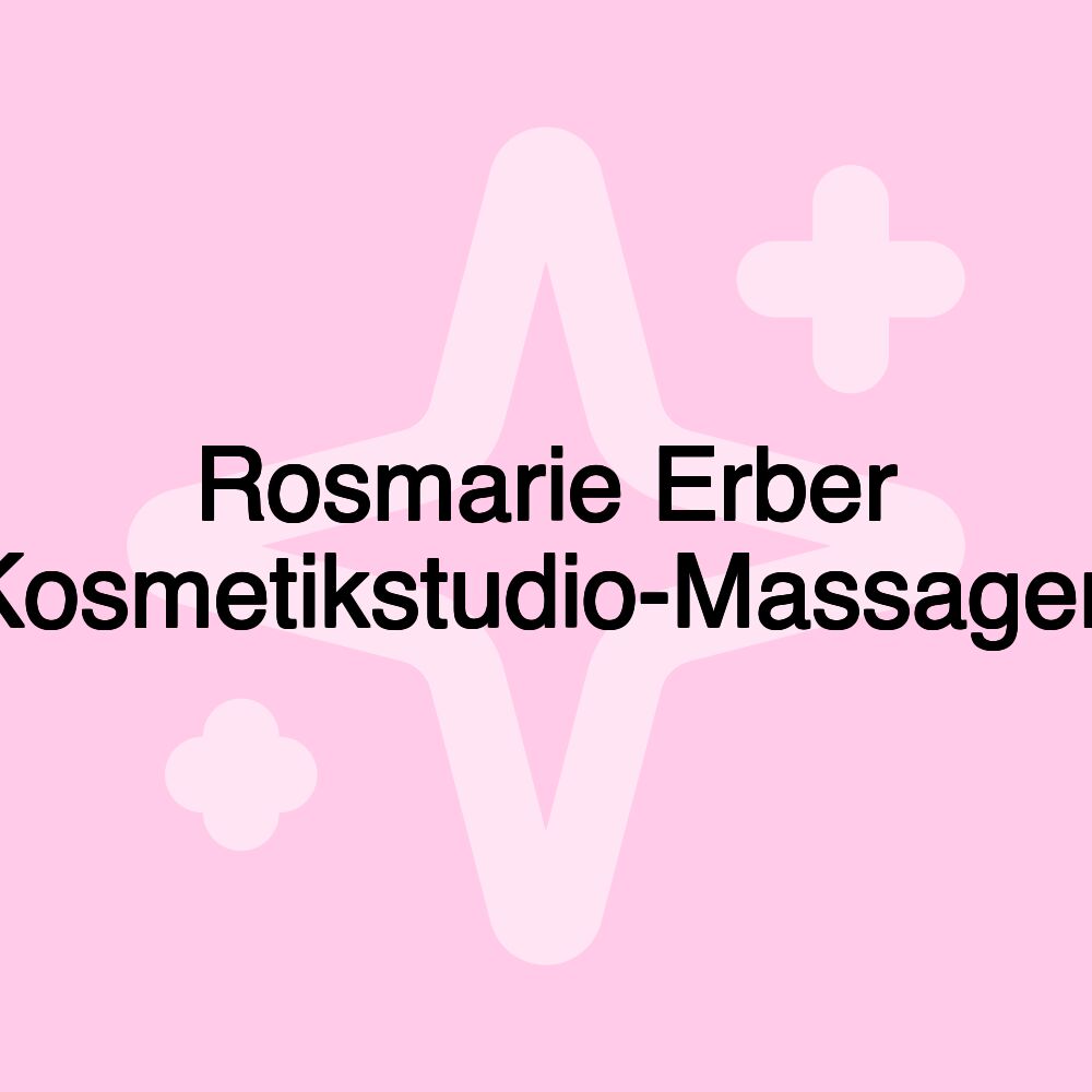 Rosmarie Erber Kosmetikstudio-Massagen