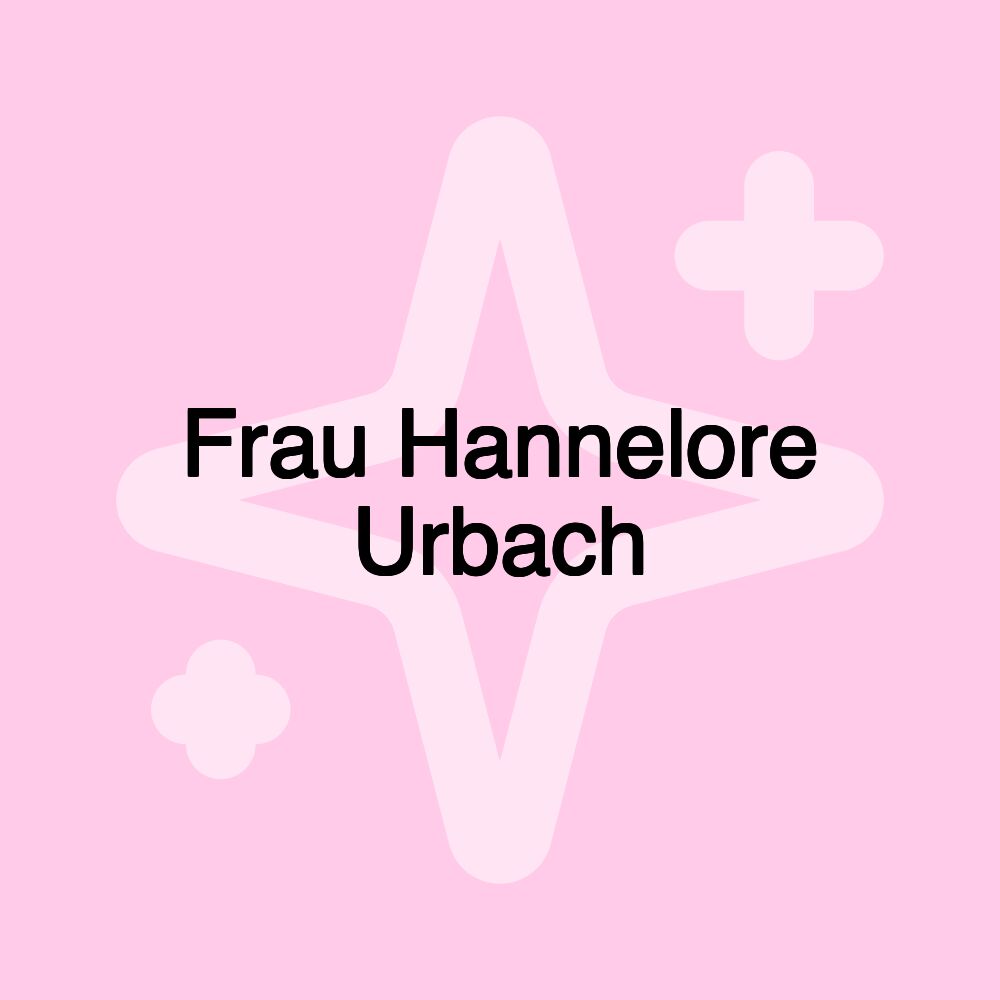 Frau Hannelore Urbach