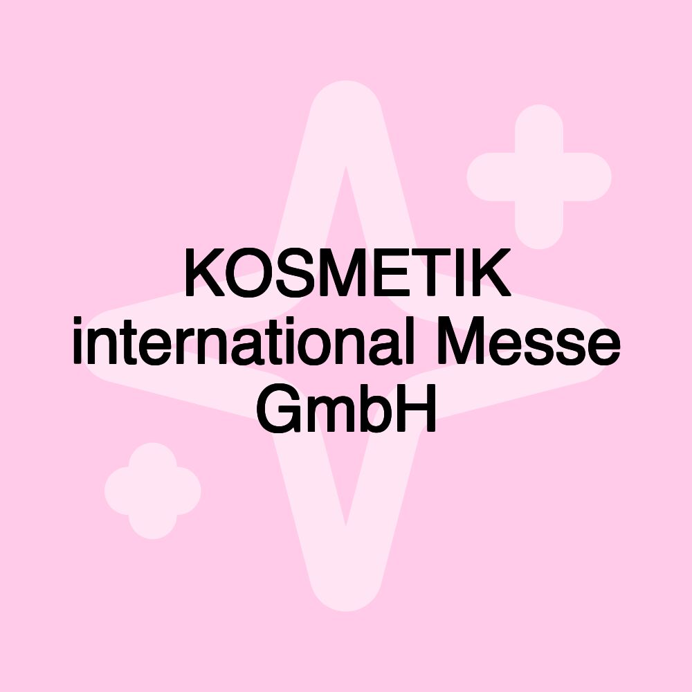 KOSMETIK international Messe GmbH