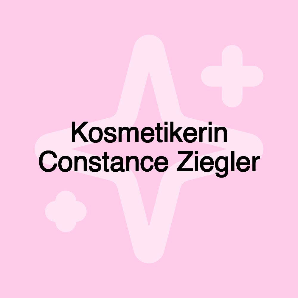 Kosmetikerin Constance Ziegler