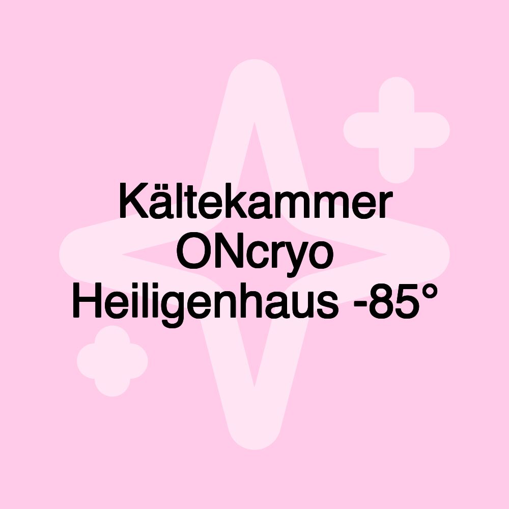 Kältekammer ONcryo Heiligenhaus -85°