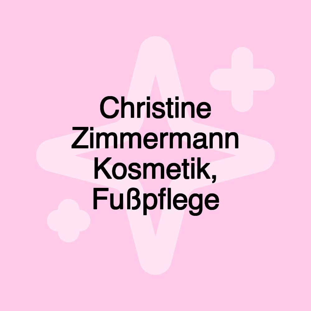 Christine Zimmermann Kosmetik, Fußpflege