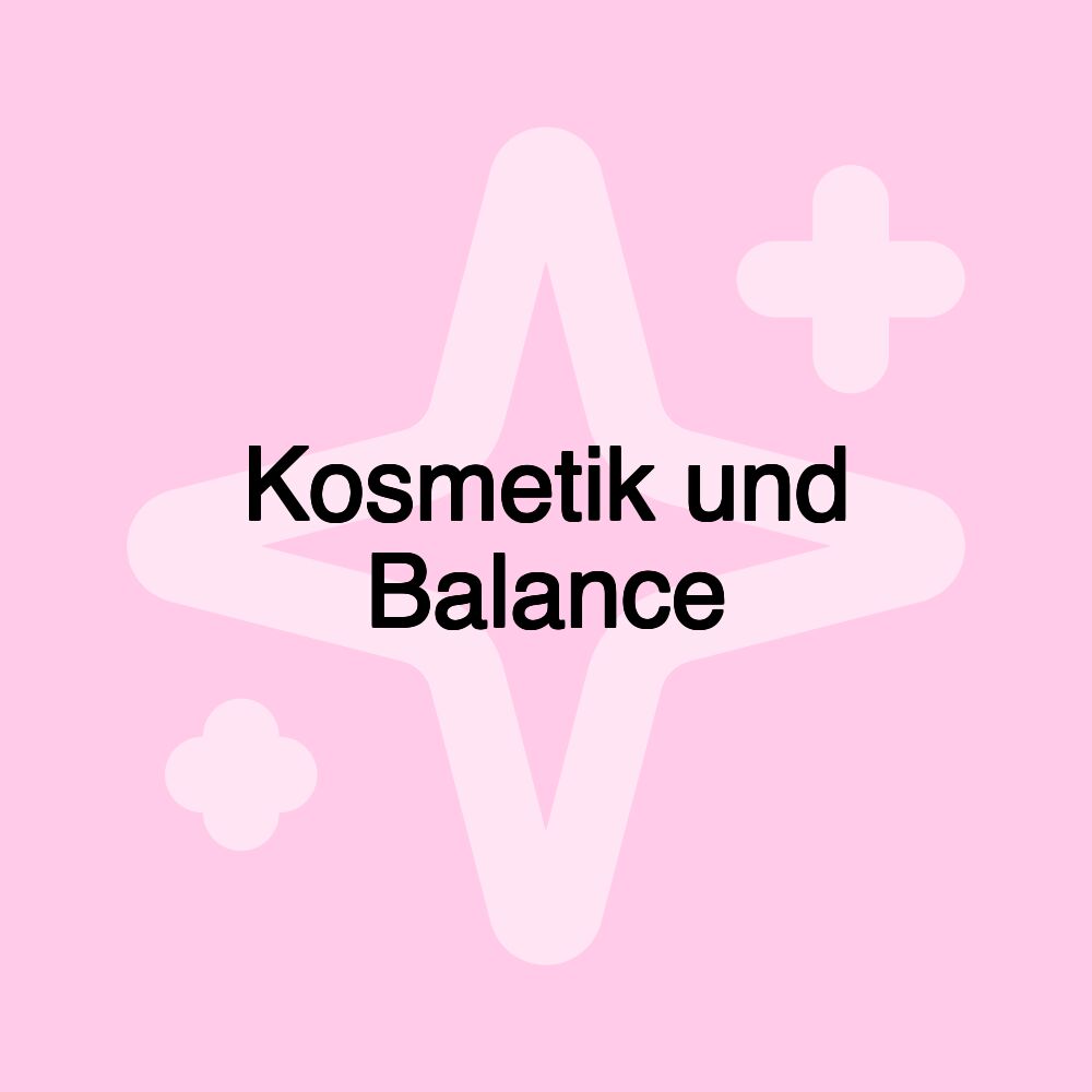 Kosmetik und Balance