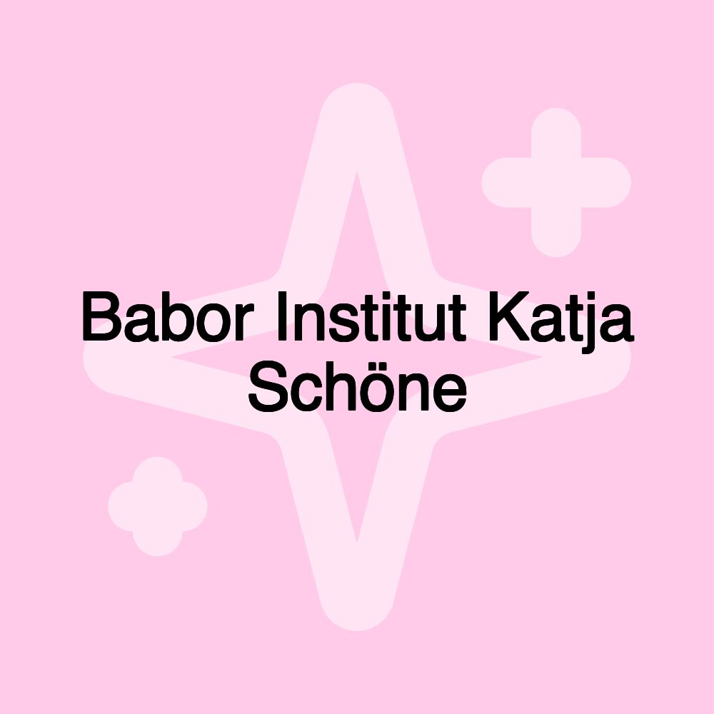 Babor Institut Katja Schöne