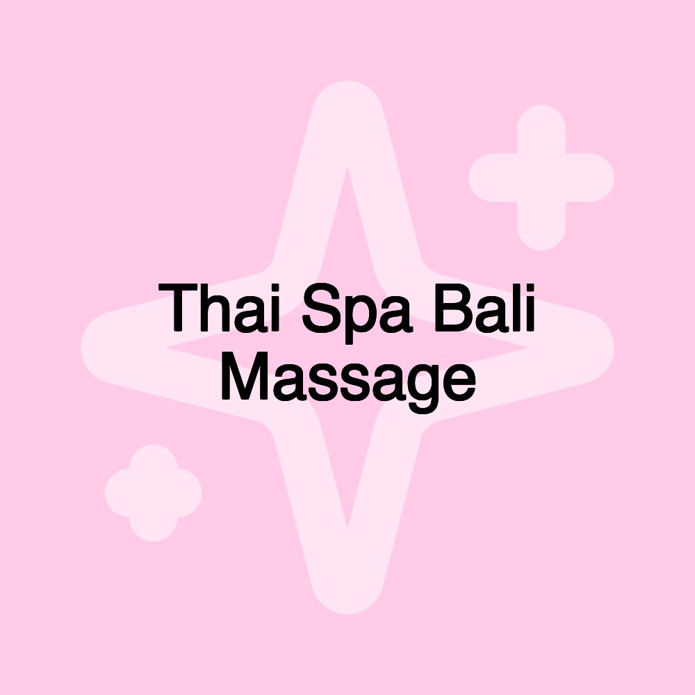 Thai Spa Bali Massage