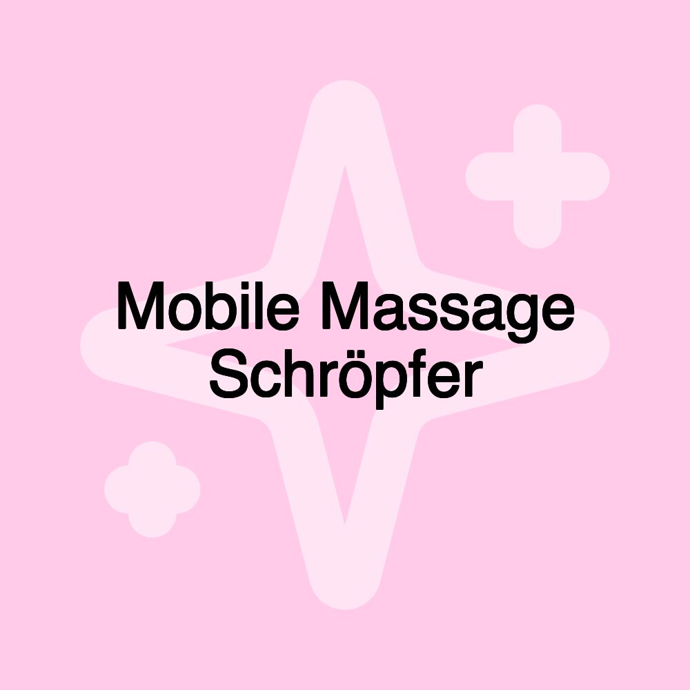 Mobile Massage Schröpfer