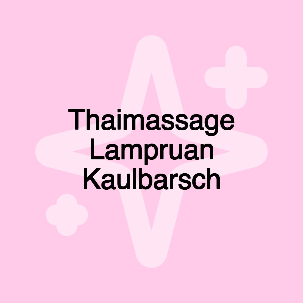 Thaimassage Lampruan Kaulbarsch