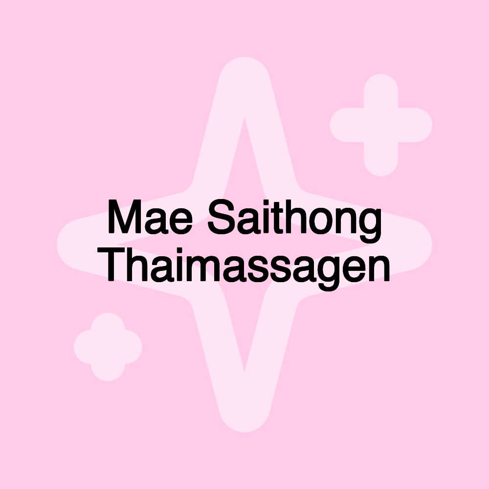 Mae Saithong Thaimassagen