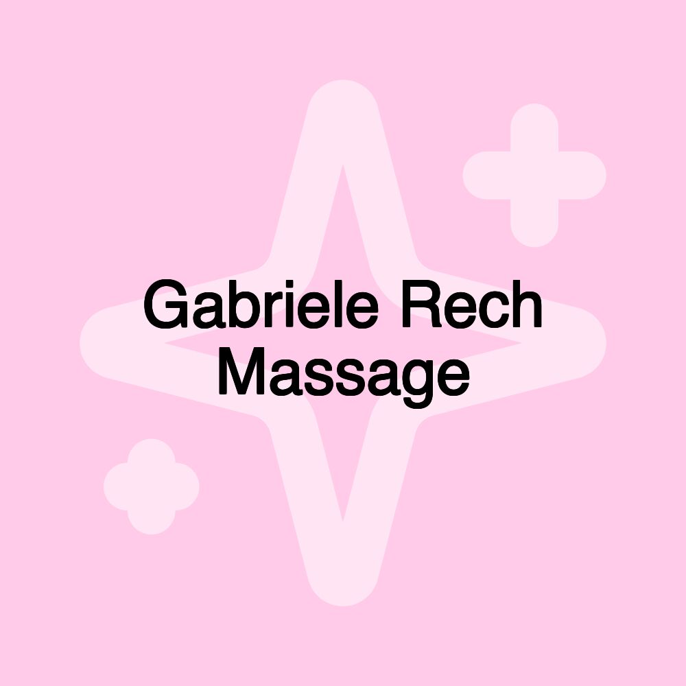 Gabriele Rech Massage