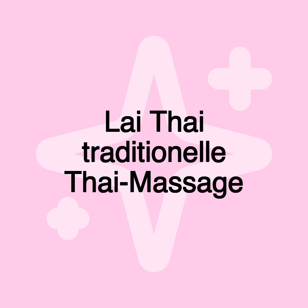 Lai Thai traditionelle Thai-Massage