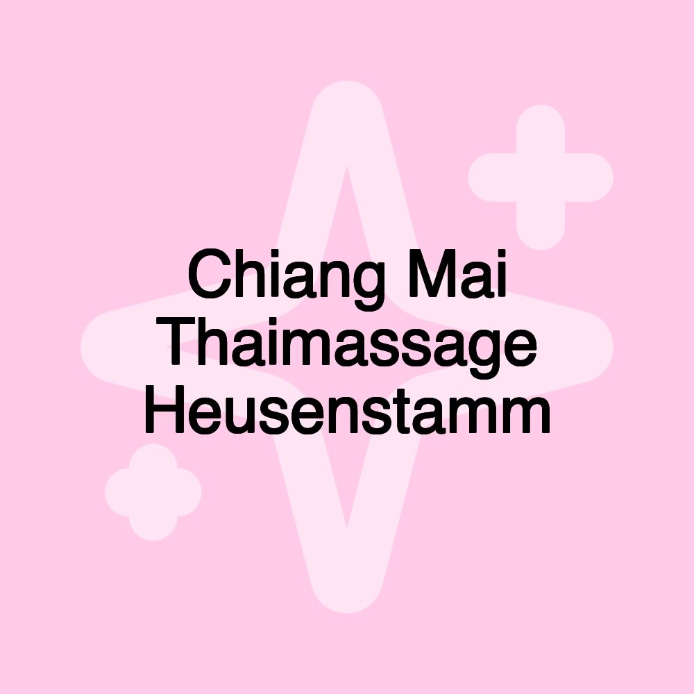 Chiang Mai Thaimassage Heusenstamm