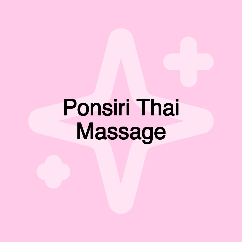 Ponsiri Thai Massage