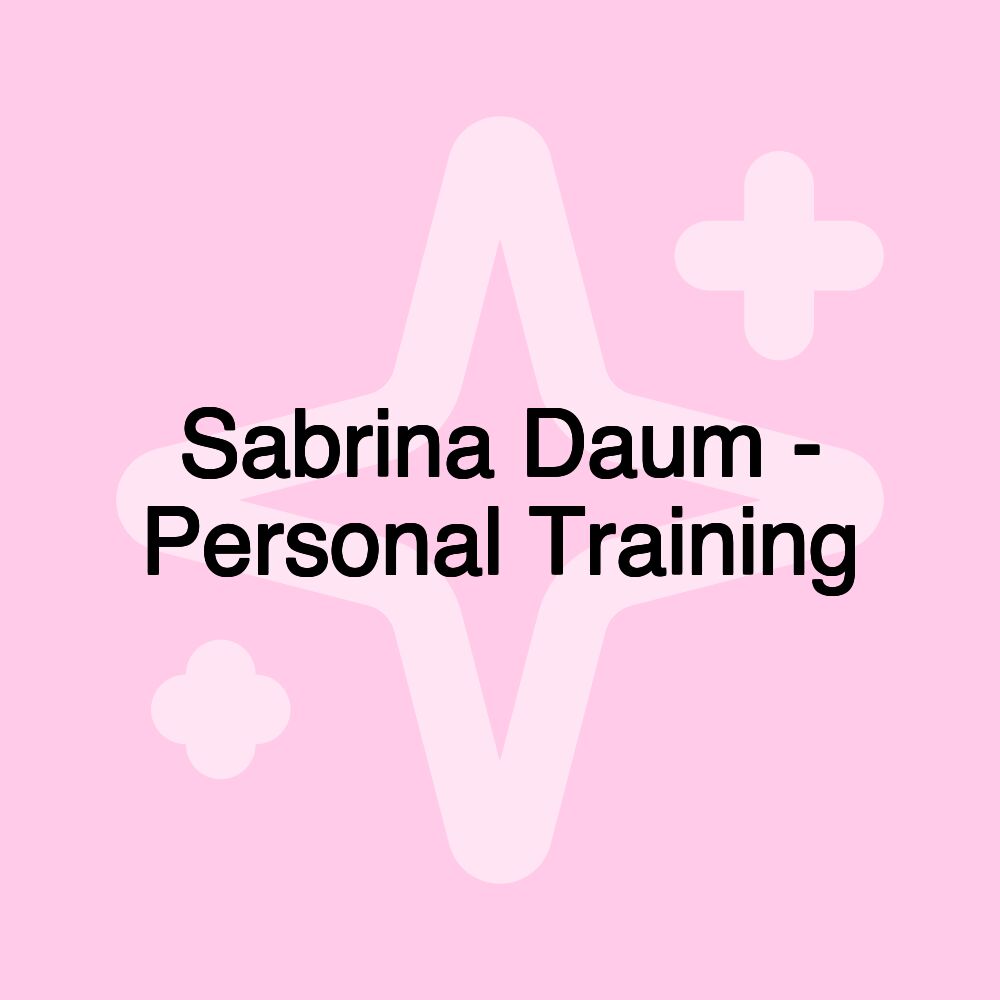 Sabrina Daum - Personal Training