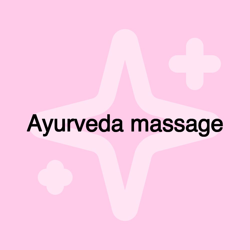 Ayurveda massage