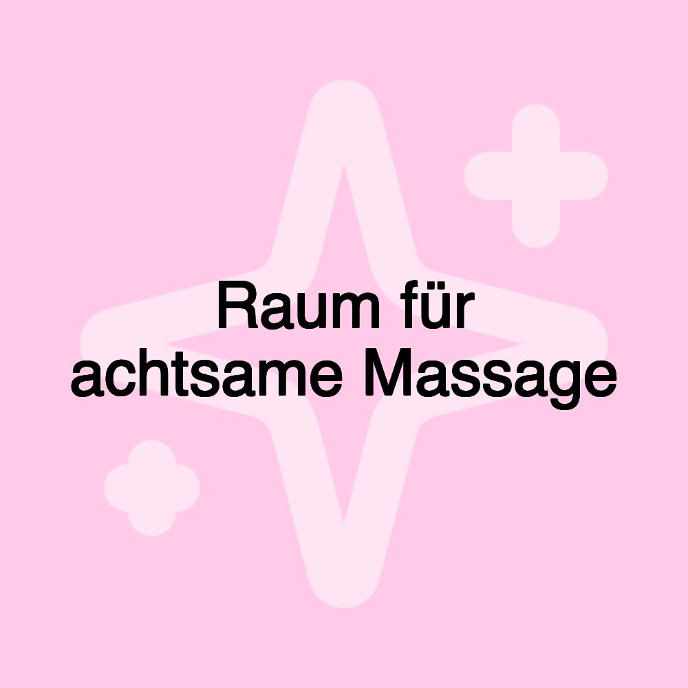 Raum für achtsame Massage