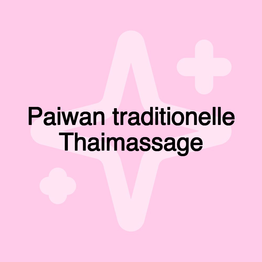 Paiwan traditionelle Thaimassage