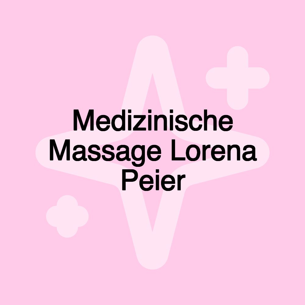 Medizinische Massage Lorena Peier