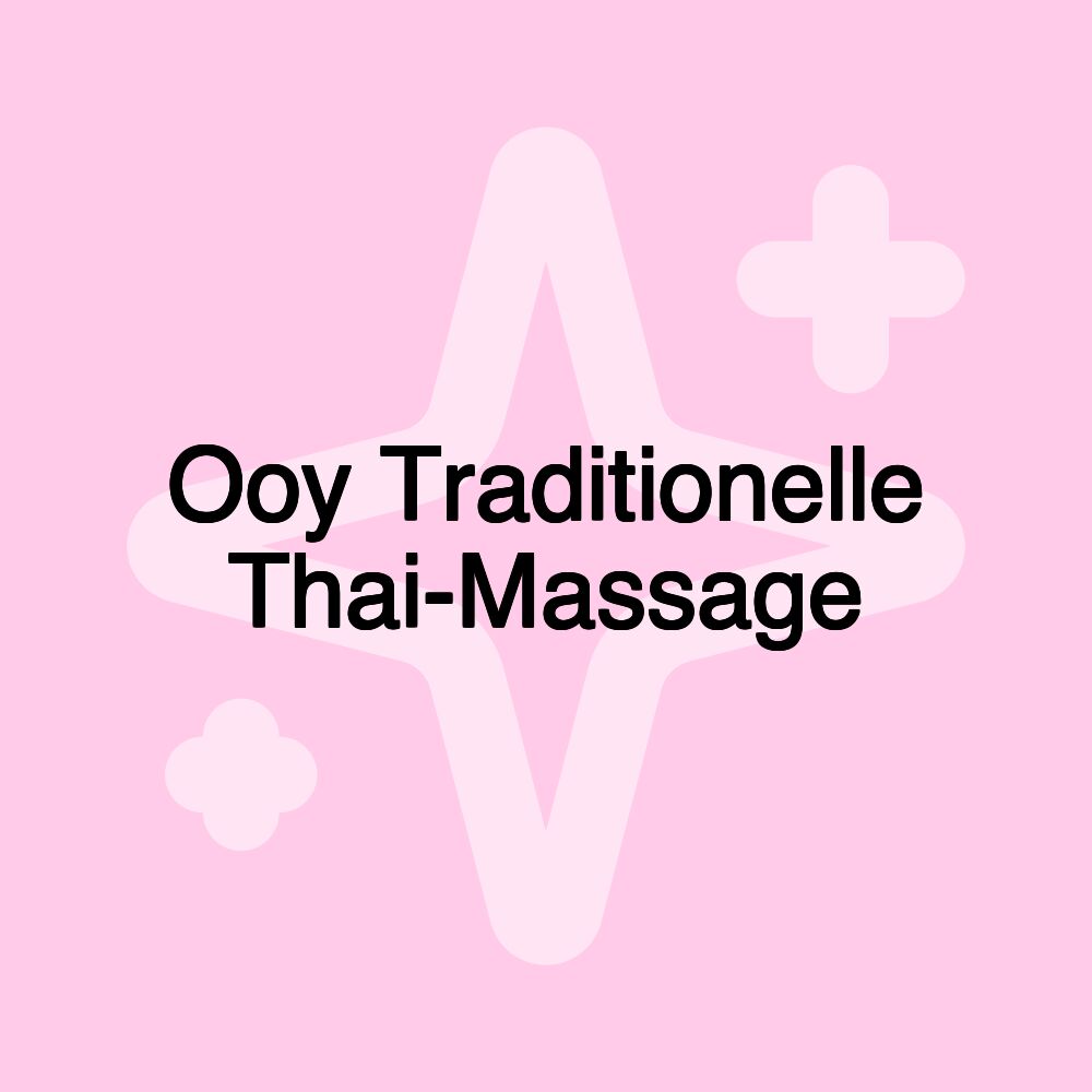 Ooy Traditionelle Thai-Massage