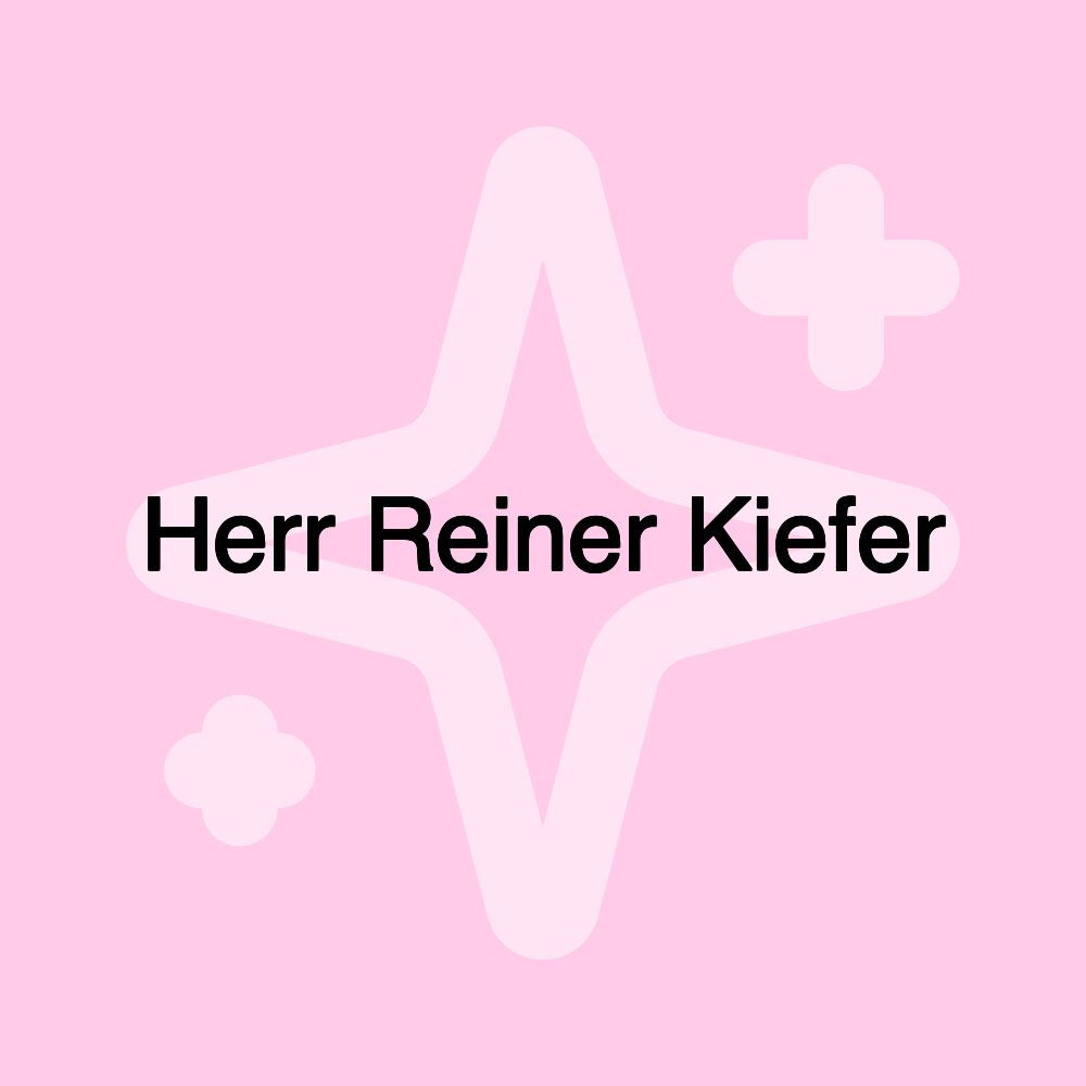 Herr Reiner Kiefer