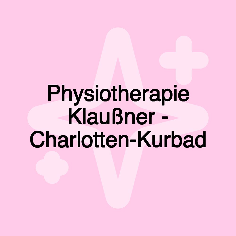 Physiotherapie Klaußner - Charlotten-Kurbad