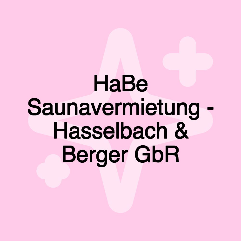 HaBe Saunavermietung - Hasselbach & Berger GbR