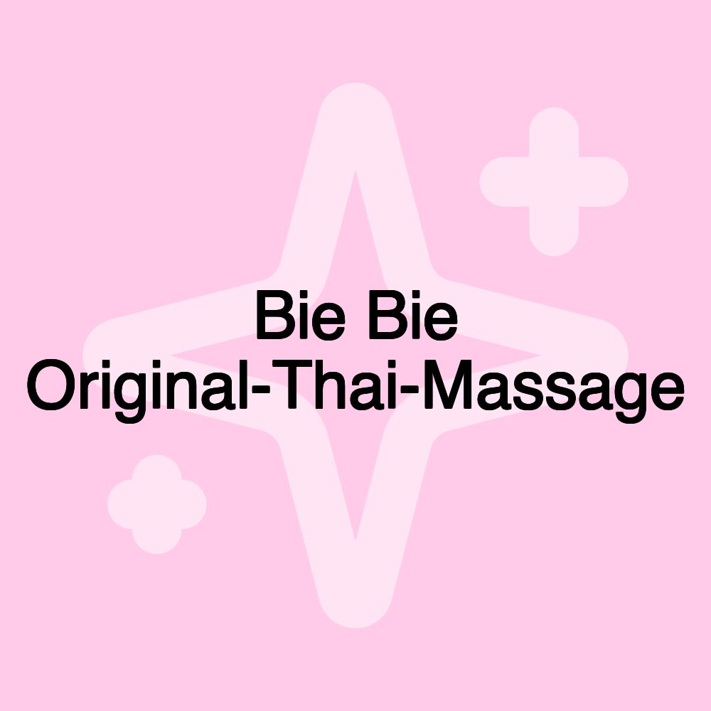 Bie Bie Original-Thai-Massage