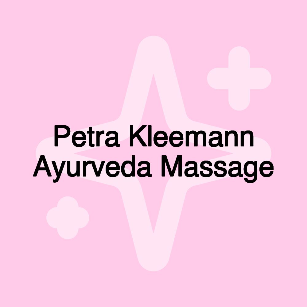 Petra Kleemann Ayurveda Massage