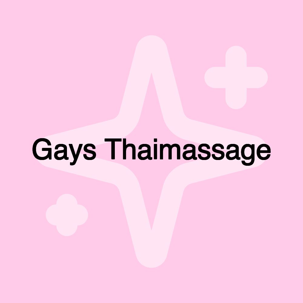 Gays Thaimassage