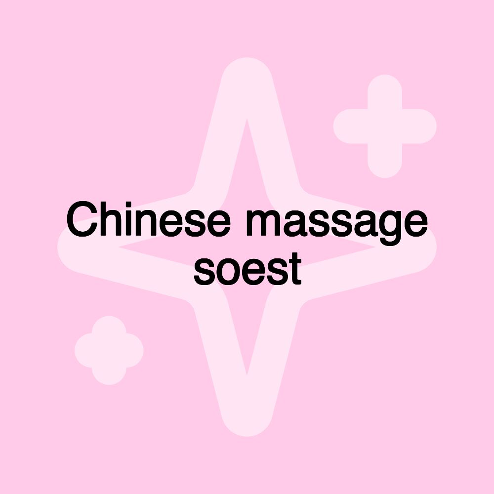 Chinese massage soest