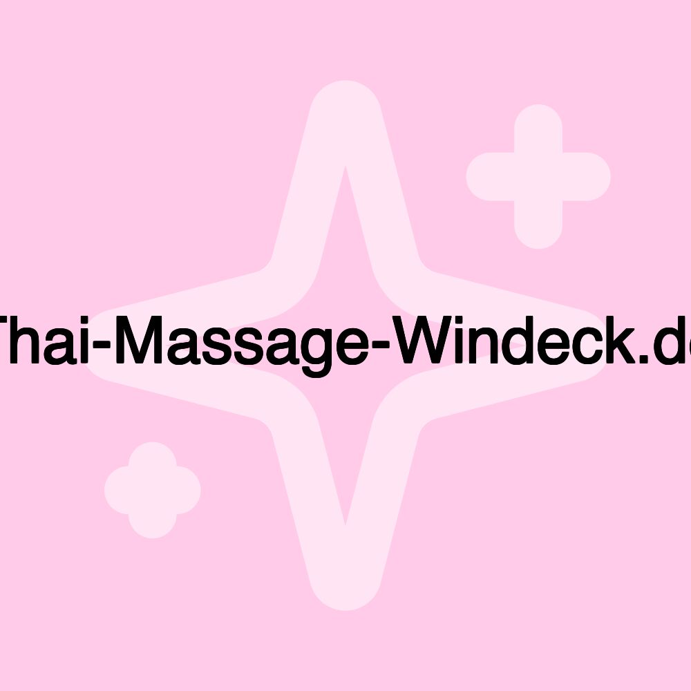 Thai-Massage-Windeck.de