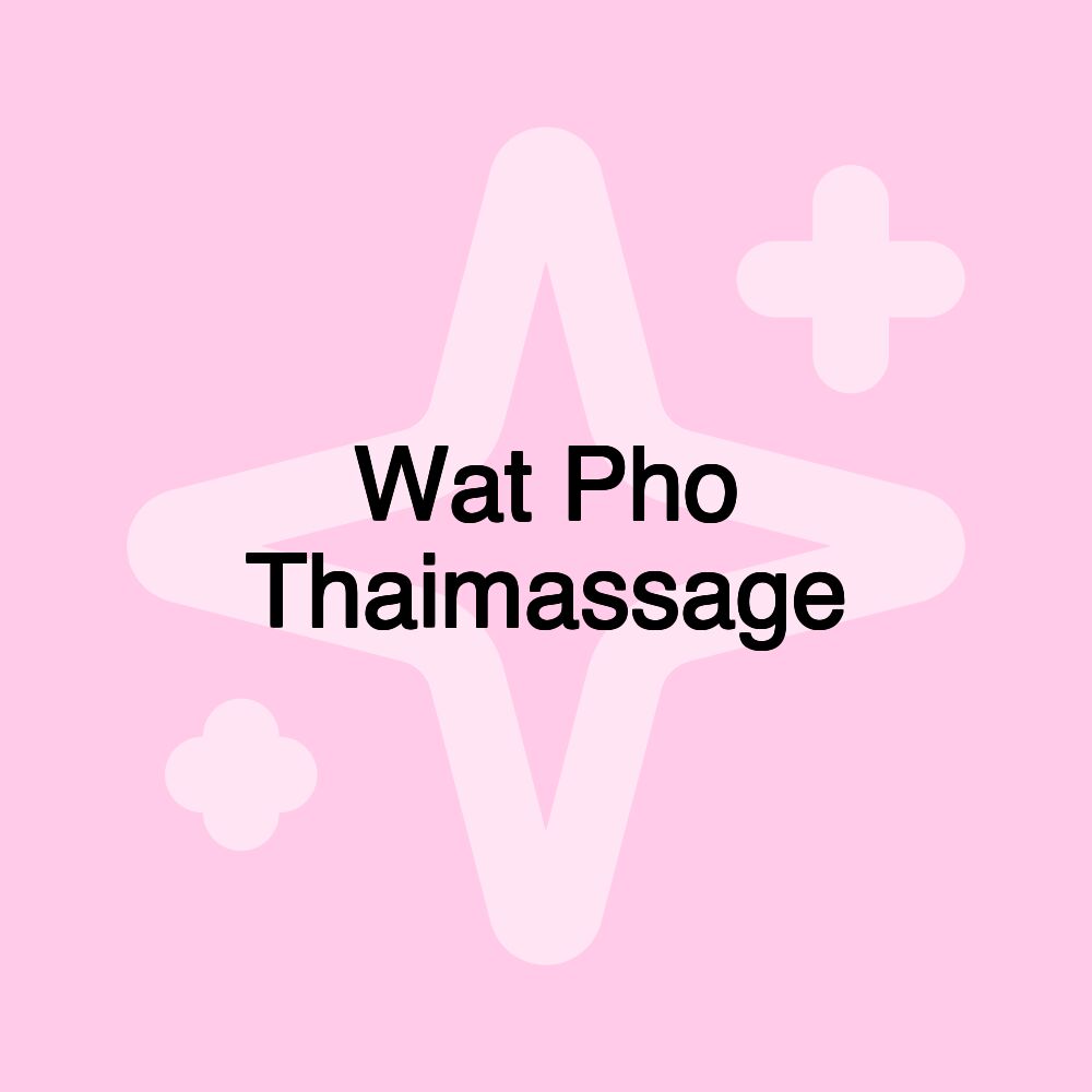 Wat Pho Thaimassage