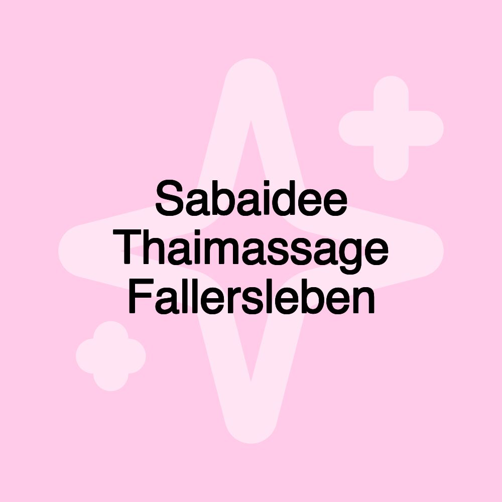 Sabaidee Thaimassage Fallersleben