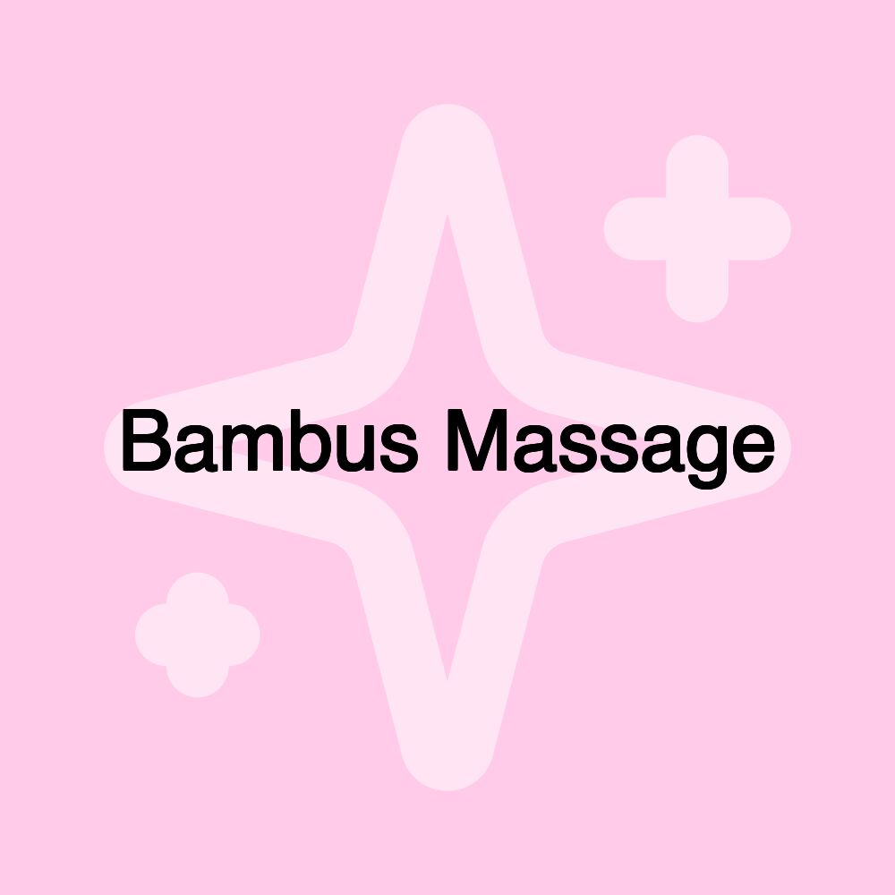 Bambus Massage